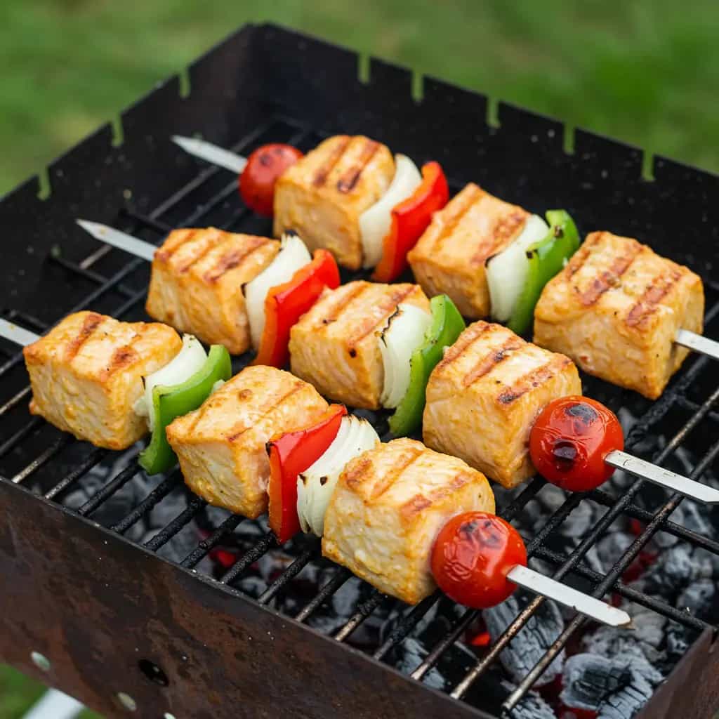 Pintado na Brasa com Molho de Tomate e Coentro