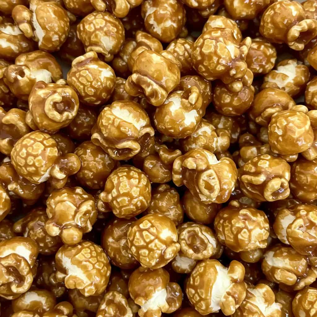 Pipoca com caramelo salgado
