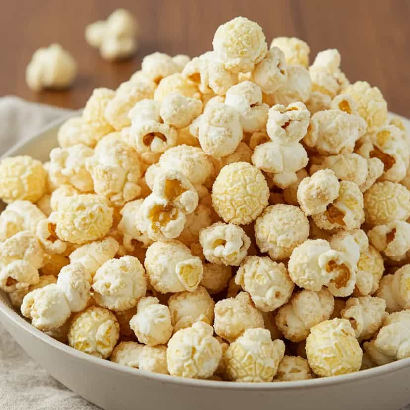 Foto deliciosa de Pipoca Doce com Leite Ninho pronta para servir - Outras Receitas