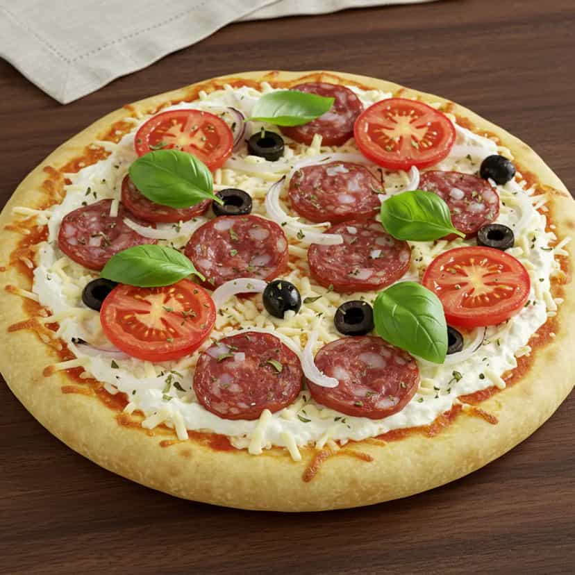 Foto deliciosa de Pizza de Arroz pronta para servir - Pizzas & Salgados