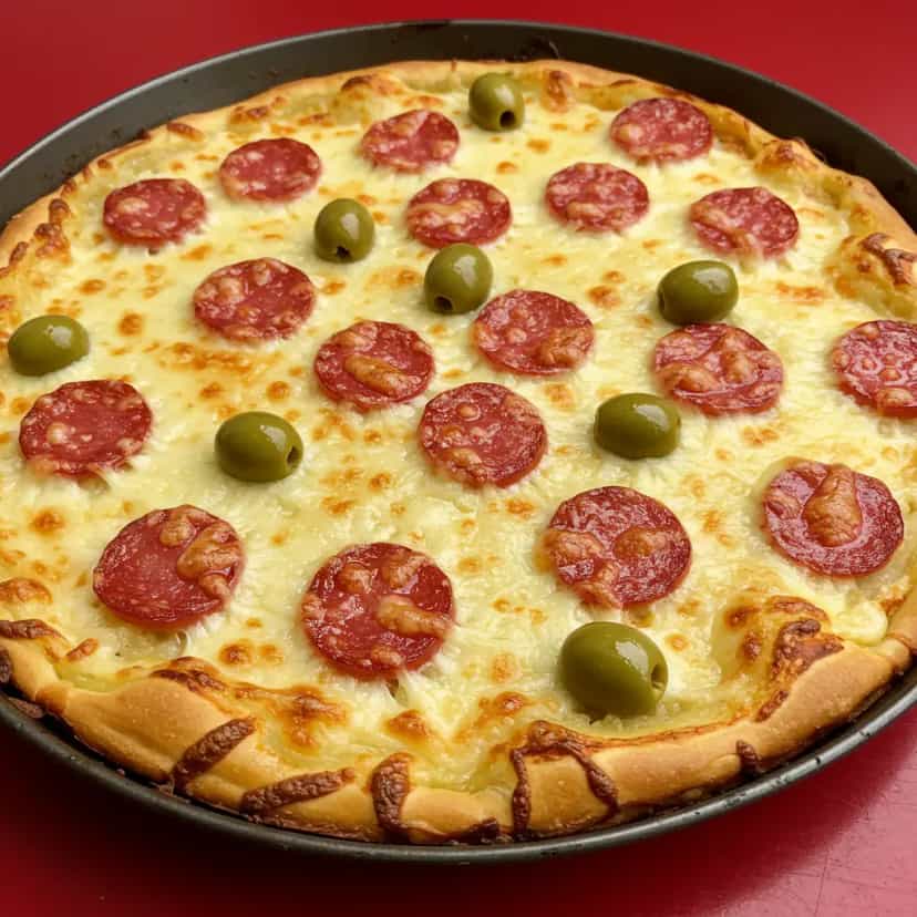 Foto deliciosa de Pizza de Batata pronta para servir - Pizzas & Salgados
