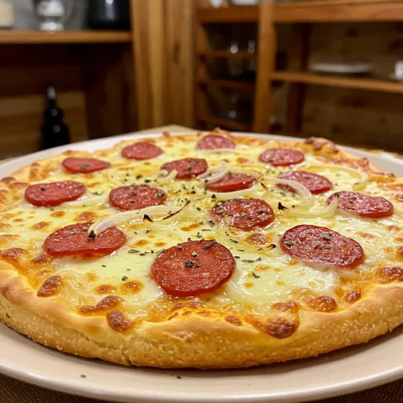 Foto deliciosa de Pizza de calabresa pronta para servir - Pizzas & Salgados