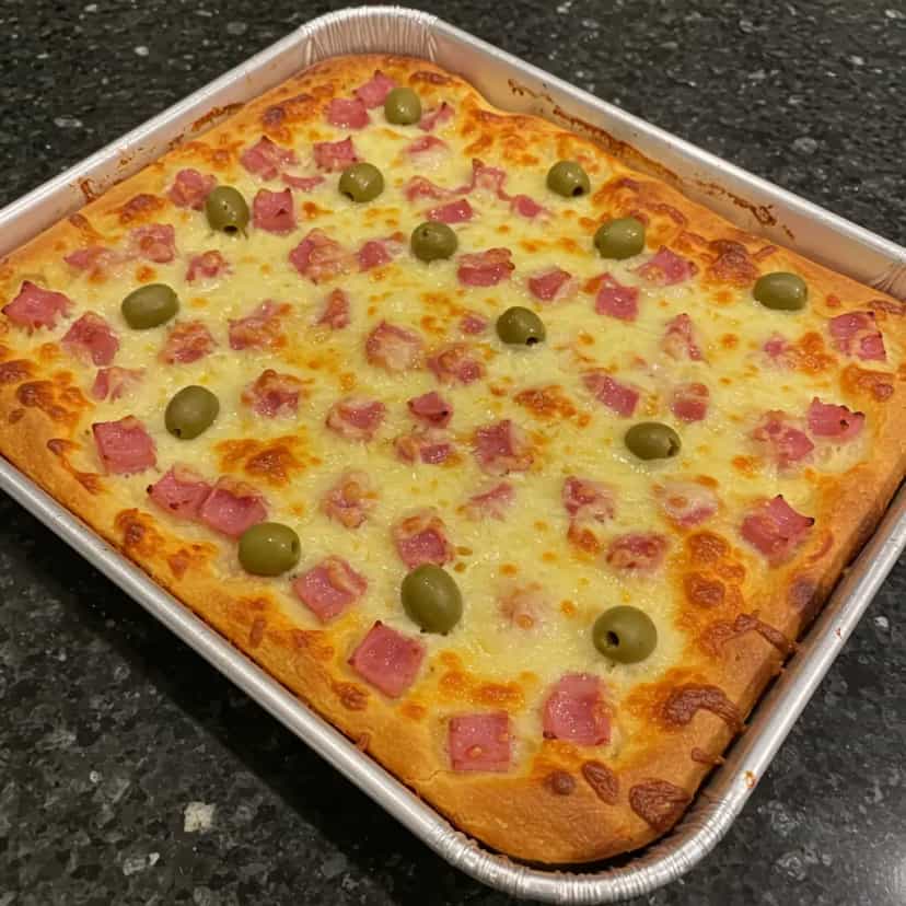 Foto deliciosa de Pizza de Queijo Minas pronta para servir - Outras Receitas