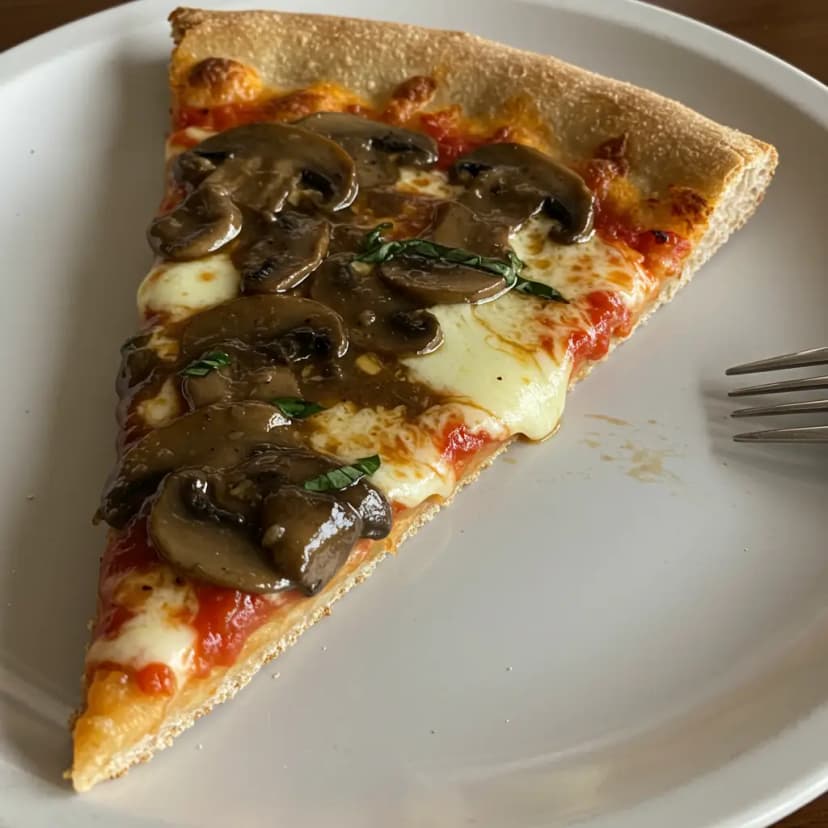 Pizza Integral com Cogumelos