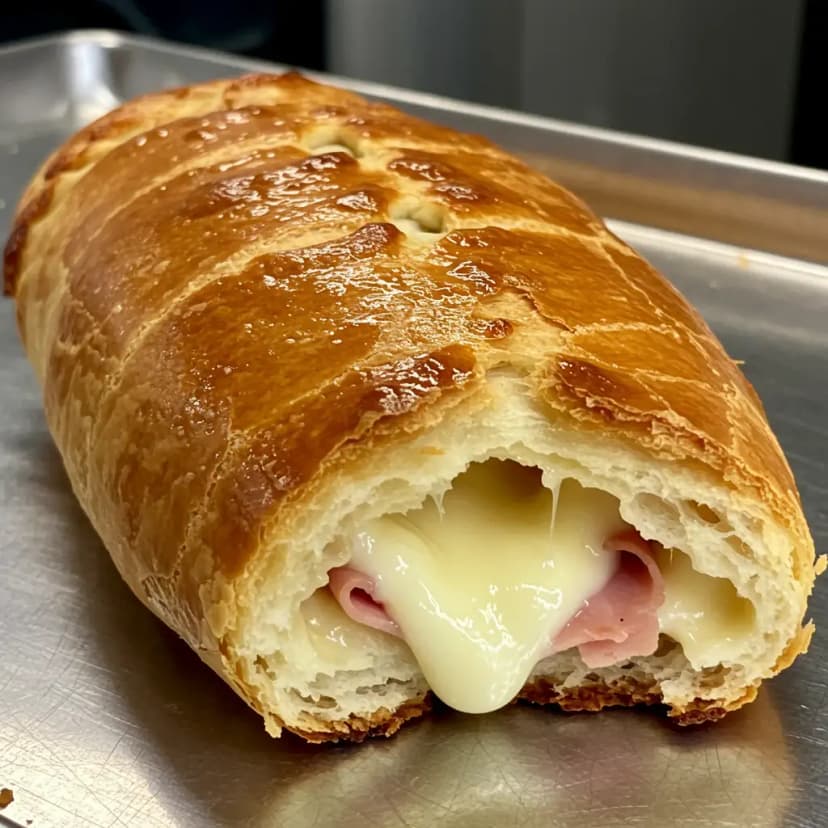 Pizza ou pão enrolado