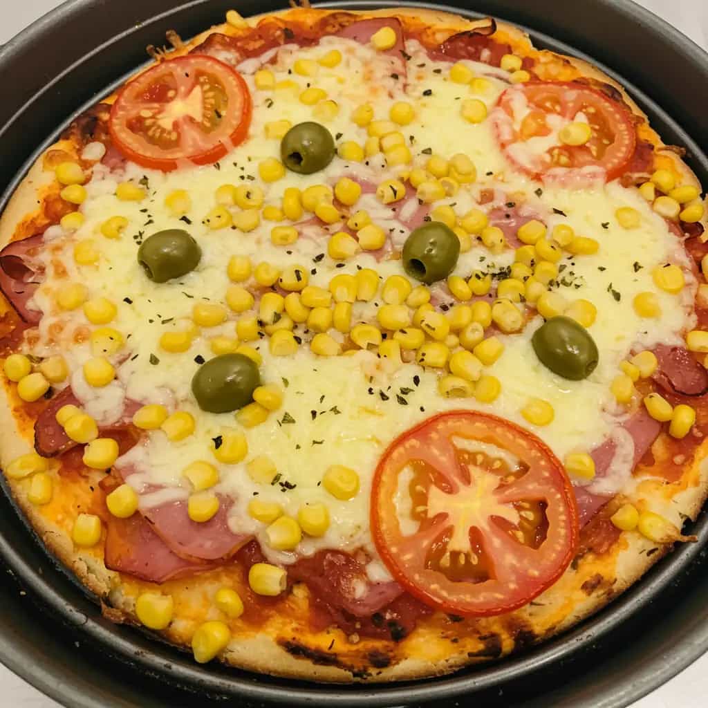 Pizza Simples de Liquidificador