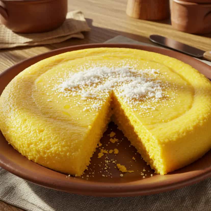 Foto deliciosa de Polenta básica pronta para servir - Pratos Brasileiros Icônicos