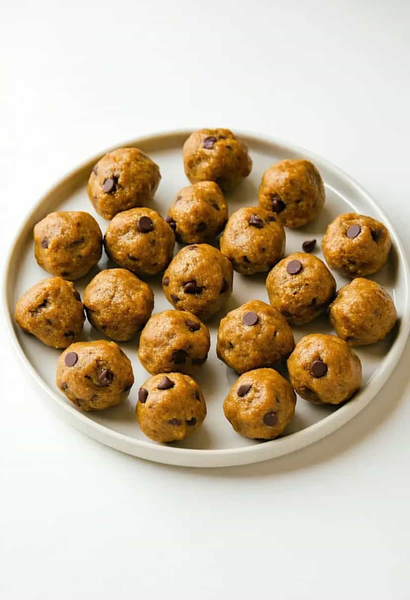 Foto deliciosa de Bolinhas de Manteiga de Amendoim Ricas em Proteína pronta para servir - Energéticos & Proteicos