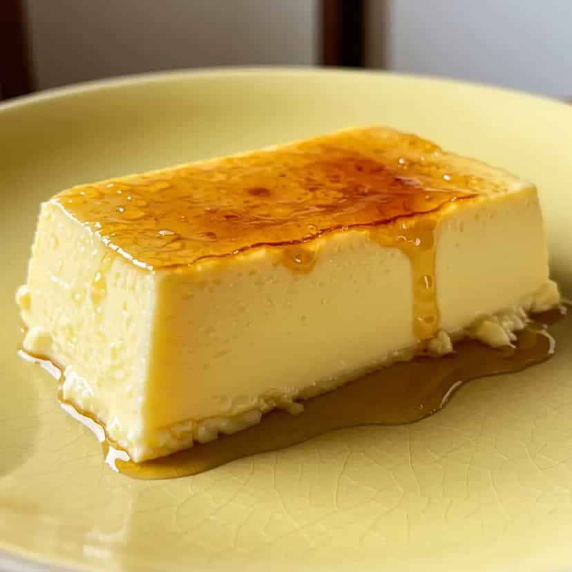 Foto deliciosa de Pudim Cremoso de Pão Francês com Leite Condensado pronta para servir - Pudins & Cremes