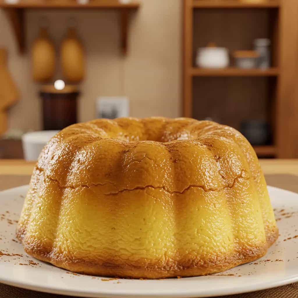 Pudim de pão sem leite condensado e sem banho-maria