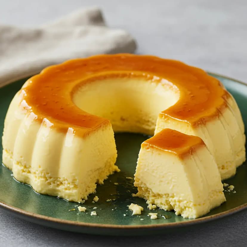 Pudim de Pão Simples e Cremoso (Fogão)