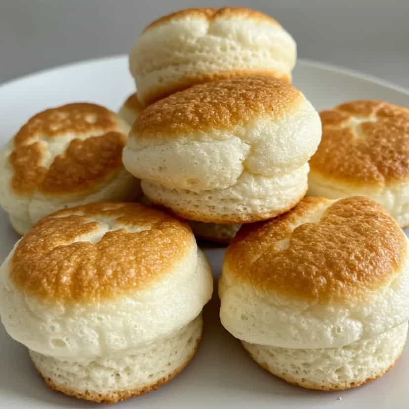 Foto deliciosa de Puffs de Polvilho Azedo pronta para servir - Salgadinhos