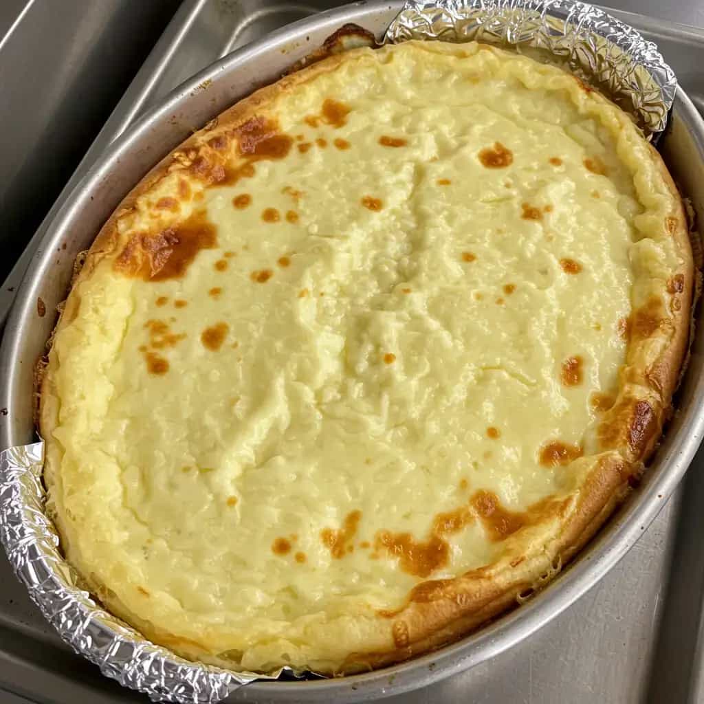 Purê de batata com bacon e frango