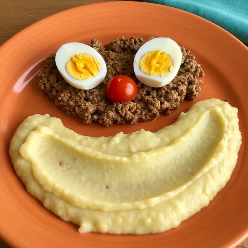 Foto deliciosa de Purê de Batata cremoso com Carne Moída pronta para servir - Pratos Brasileiros Icônicos