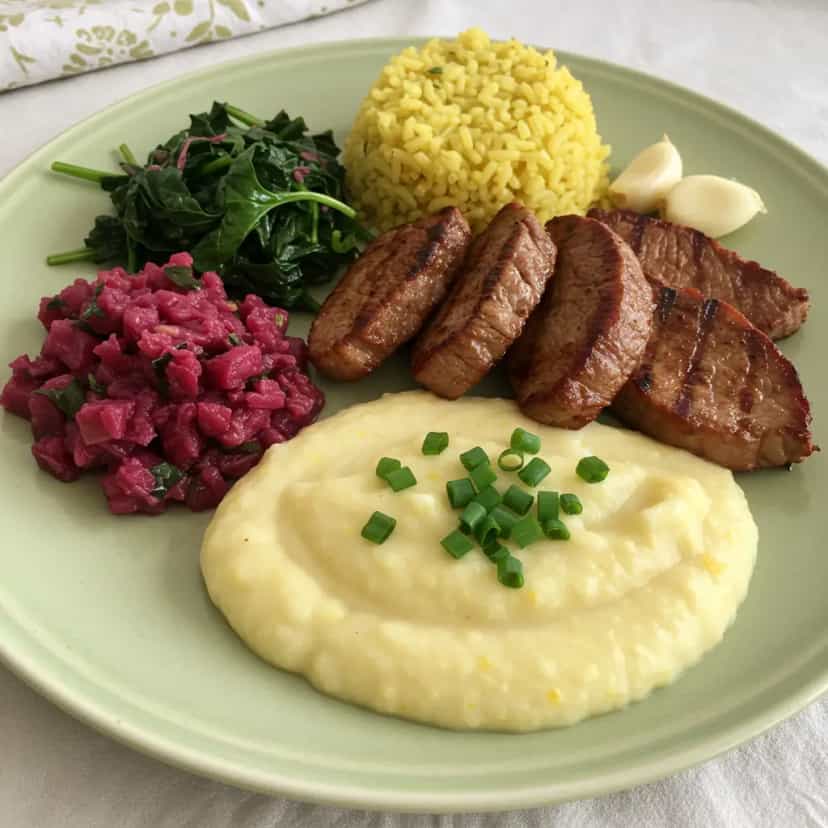 Foto deliciosa de Purê de Batata-Doce Cremoso com Iogurte pronta para servir - Almoço & Jantar
