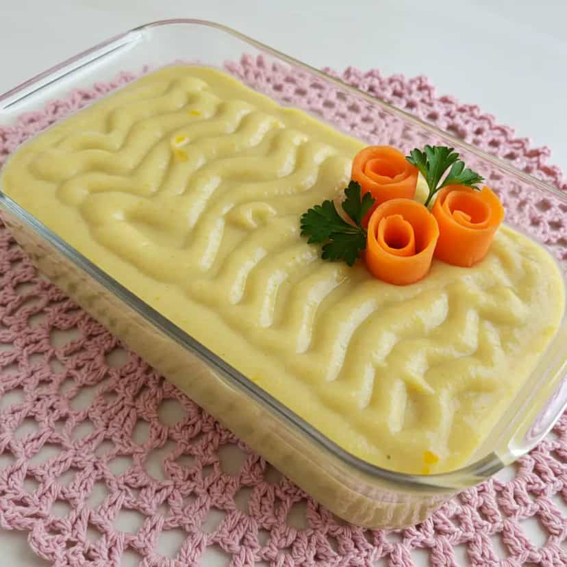 Foto deliciosa de Purê de Batatas com Catupiry e Recheio de Carne-Seca pronta para servir - Pratos Brasileiros Icônicos