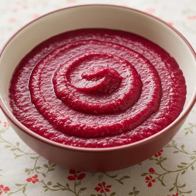 Foto deliciosa de Purê de Beterraba Cremoso com Requeijão pronta para servir - Outras Receitas