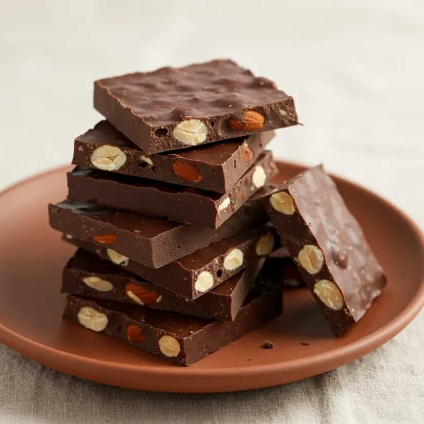 Foto deliciosa de Quadradinhos de Chocolate com Amêndoas: Doce irresistível pronta para servir - Brownies & Cookies