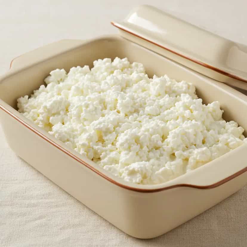 Foto deliciosa de Queijo Cottage Caseiro: Receita Leve e Fresca pronta para servir - Energéticos & Proteicos