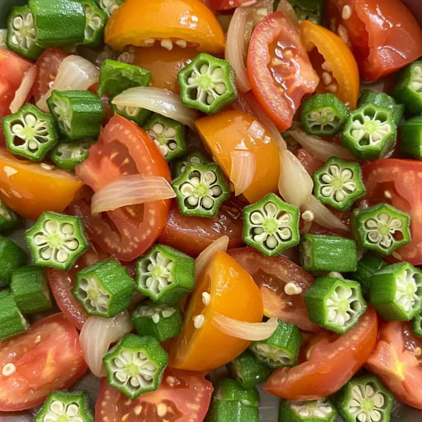 Foto deliciosa de Quiabo de microondas pronta para servir - No Micro-ondas