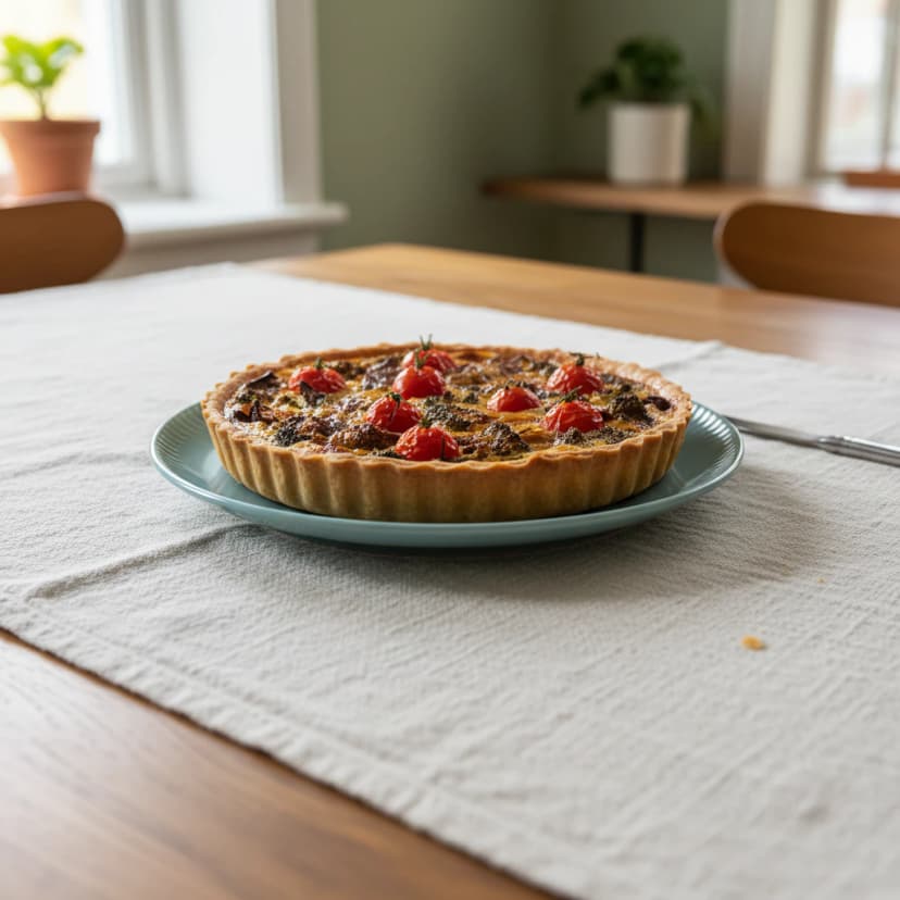 Quiche de Abóbora e Brócolis Assados: Receita Caseira