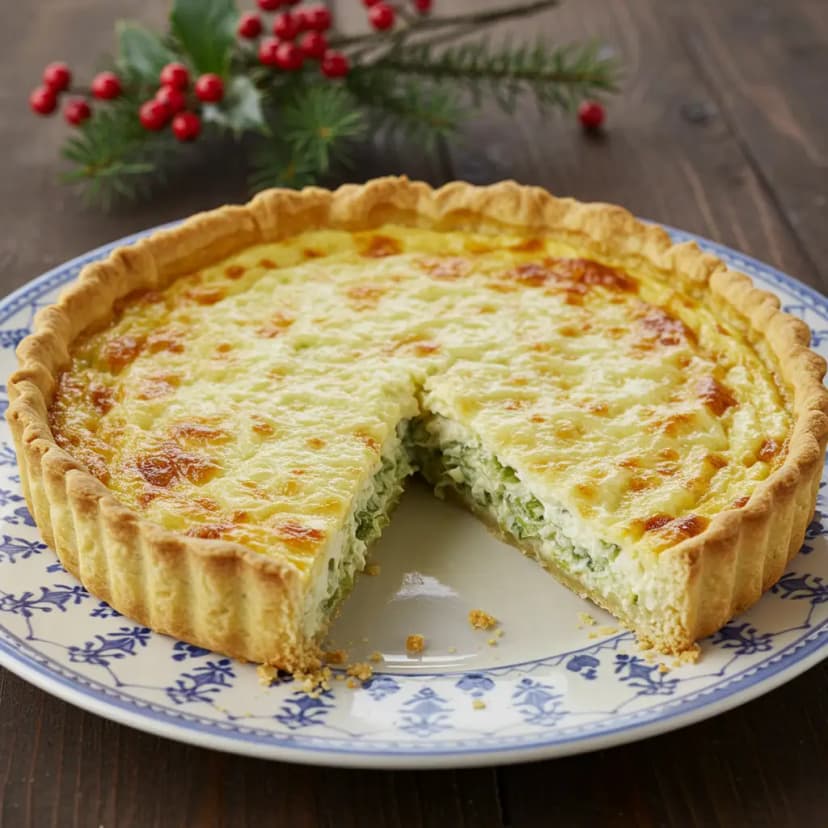 Quiche de Alho-poró Cremosa