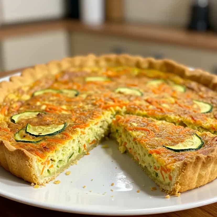 Foto deliciosa de Quiche de Legumes no Micro-ondas pronta para servir - No Micro-ondas