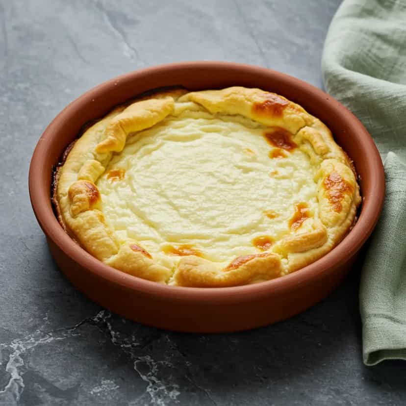 Foto deliciosa de Quiche de Ricota na Air Fryer pronta para servir - Na Airfryer
