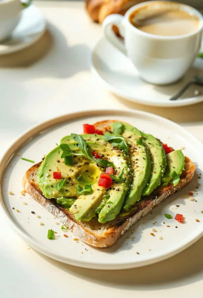Foto deliciosa de Torrada Rápida de Abacate pronta para servir - Torradas & Toasts