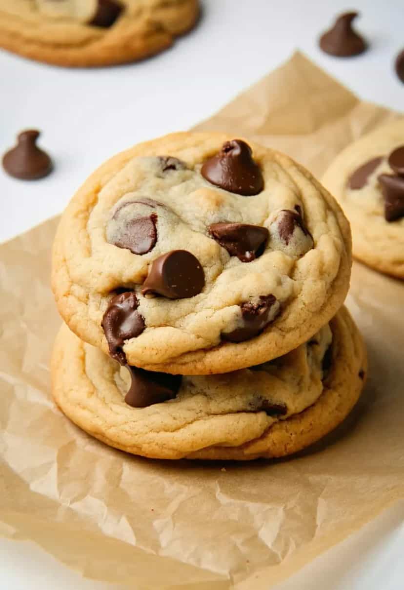 Foto deliciosa de Biscoitos de Chocolate Rápidos pronta para servir - Chips & Biscoitos