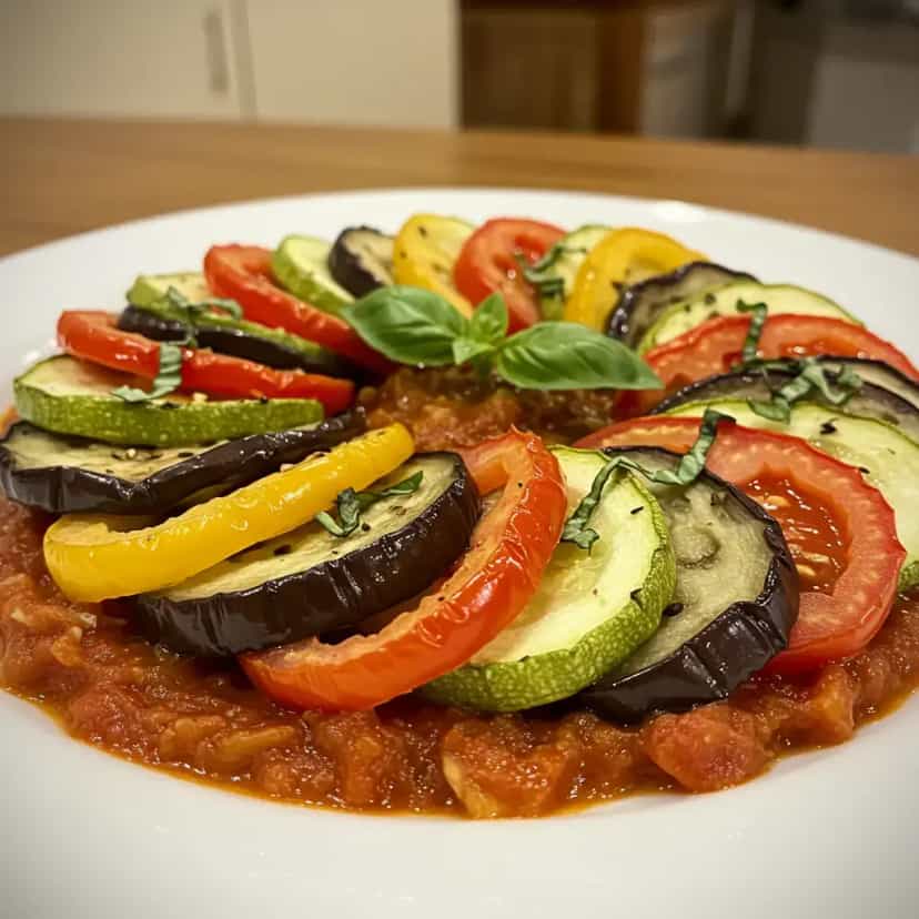 Foto deliciosa de Ratatouille (igual do filme) pronta para servir - Outras Receitas