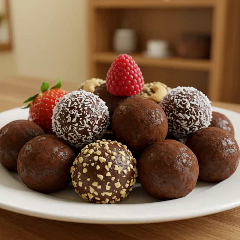 Foto deliciosa de Recheios para trufas pronta para servir - Outras Receitas