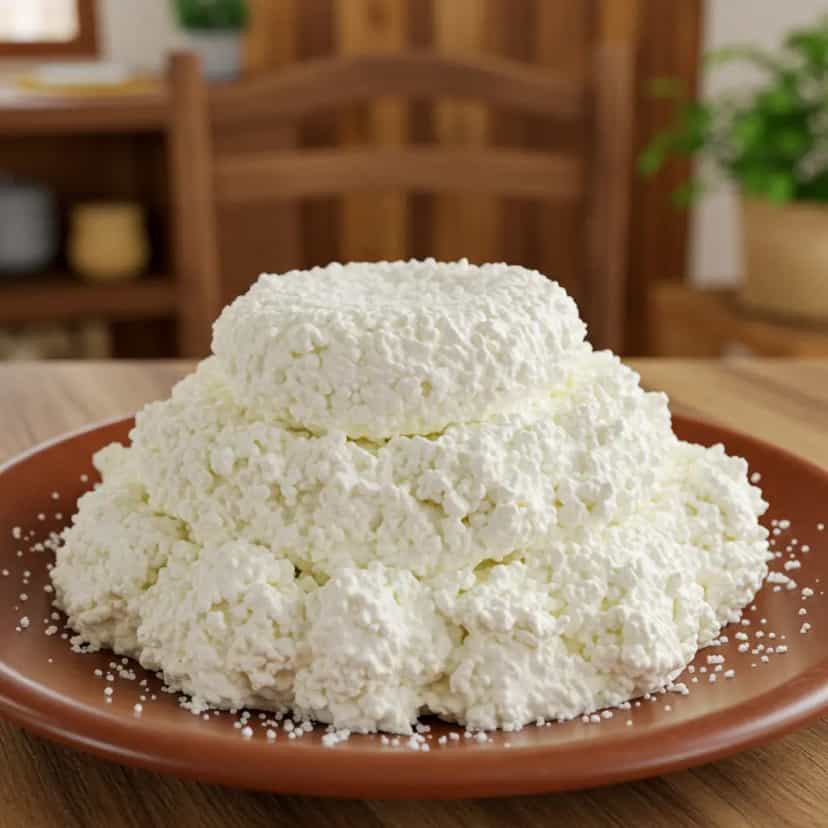 Foto deliciosa de Ricota Caseira pronta para servir - Pastas & Patês