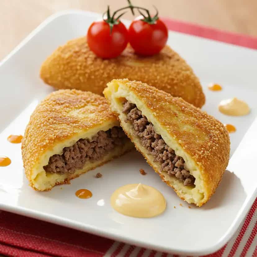 Foto deliciosa de Risoles de Carne pronta para servir - Salgadinhos