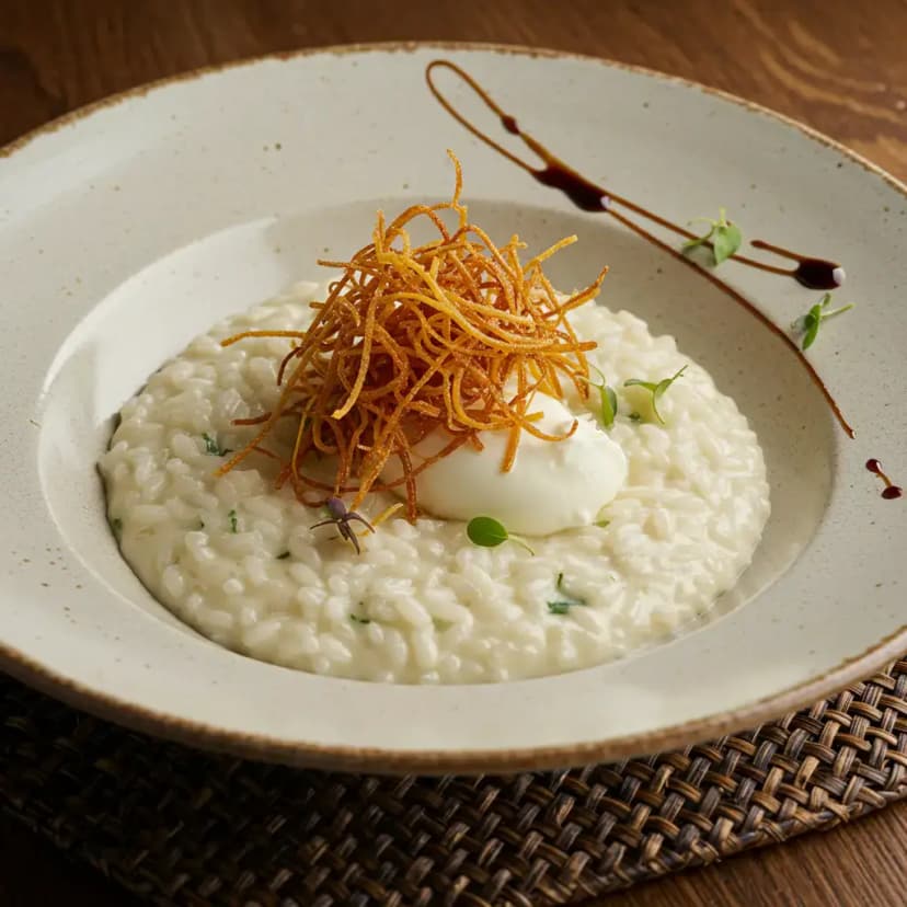 Risoto Cremoso de Brie e Pêra