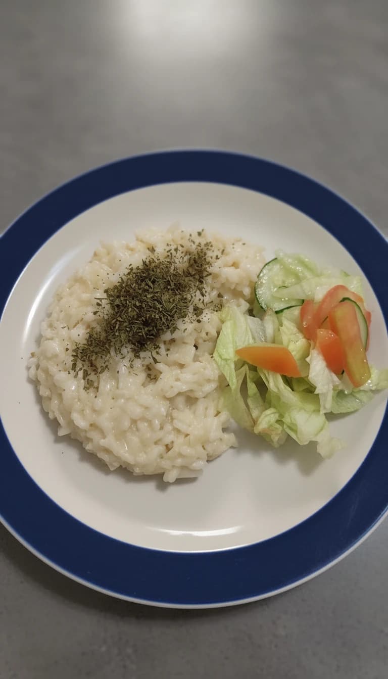 Risoto Cremoso de Cebola e Palmito