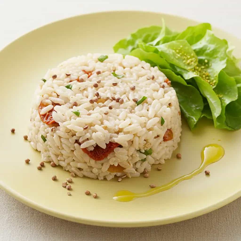 Risoto Cremoso de Champignon com Tomate Seco