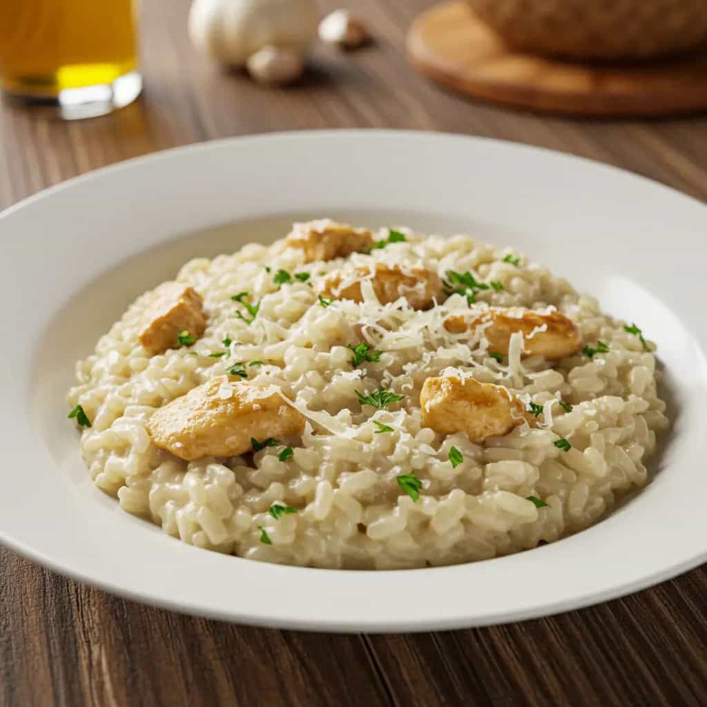 Risoto de frango