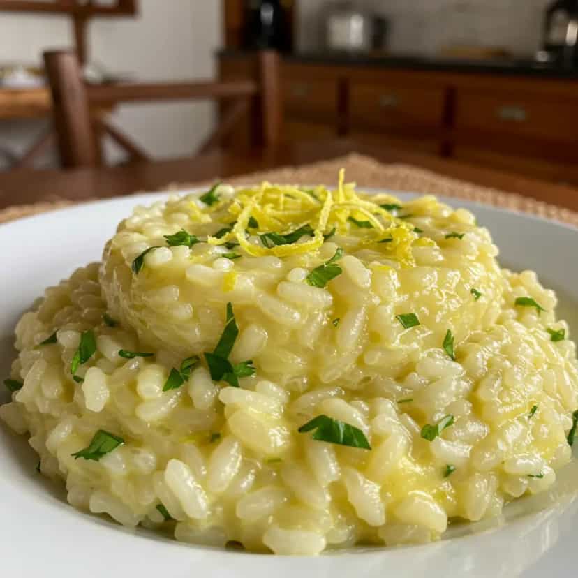 Foto deliciosa de Risoto de limão siciliano pronta para servir - Outras Receitas