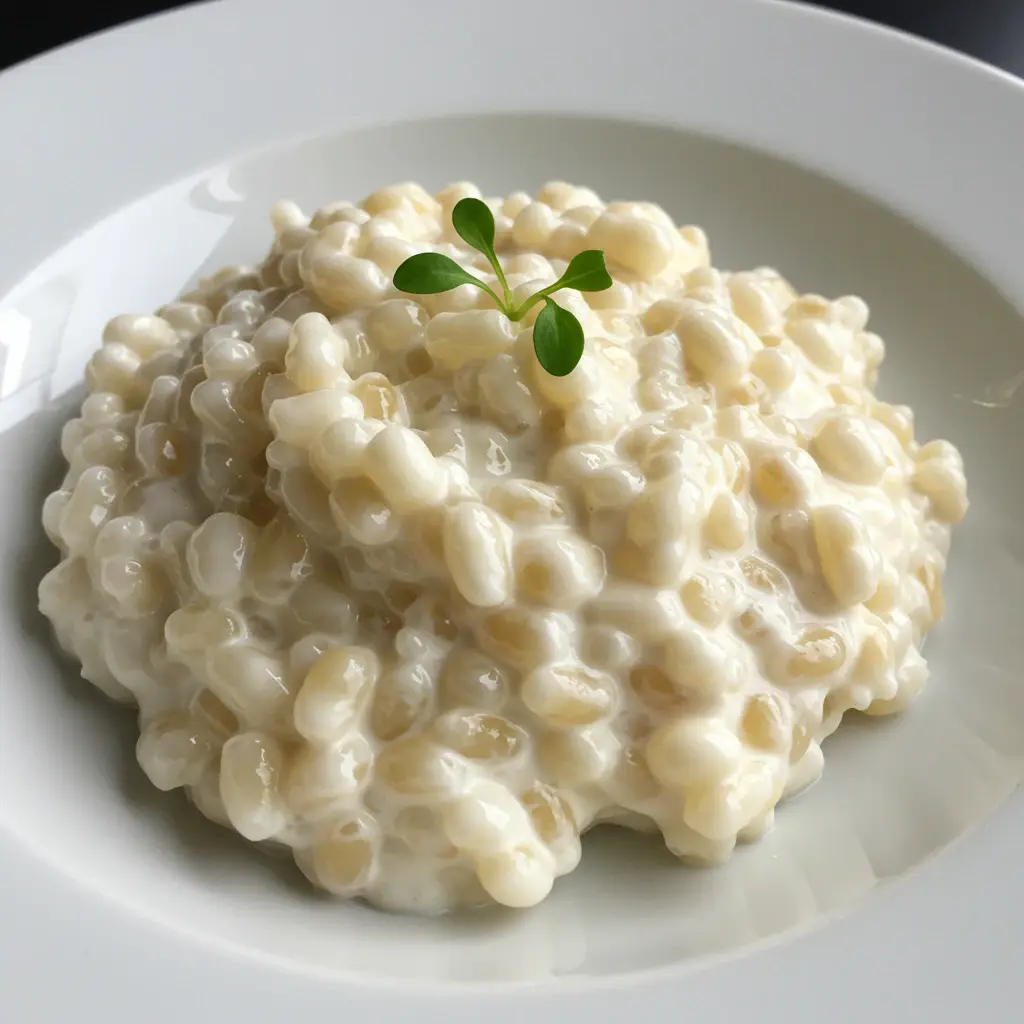 Risoto de queijo brie