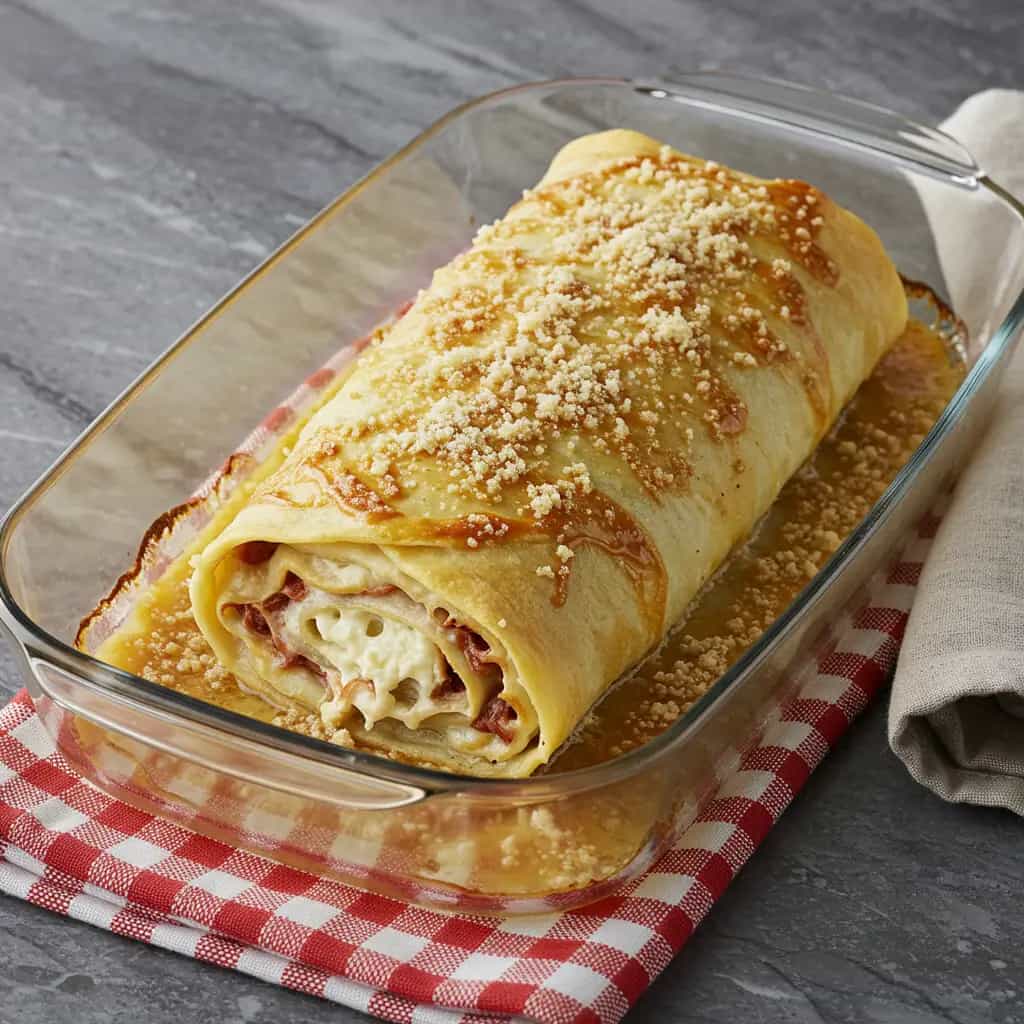 Rocambole de Batata Cremoso