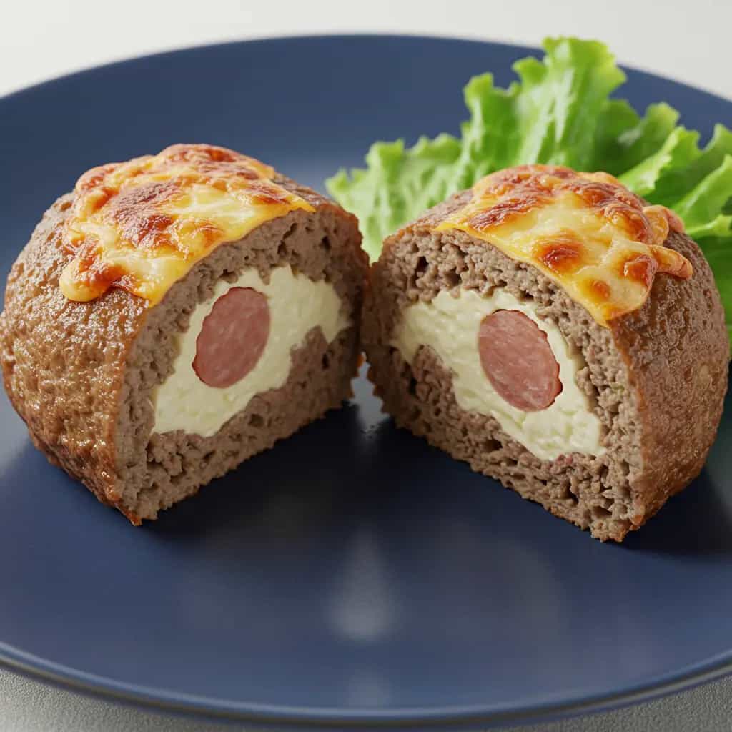 Rocambole de Carne Moída com Purê de Batata