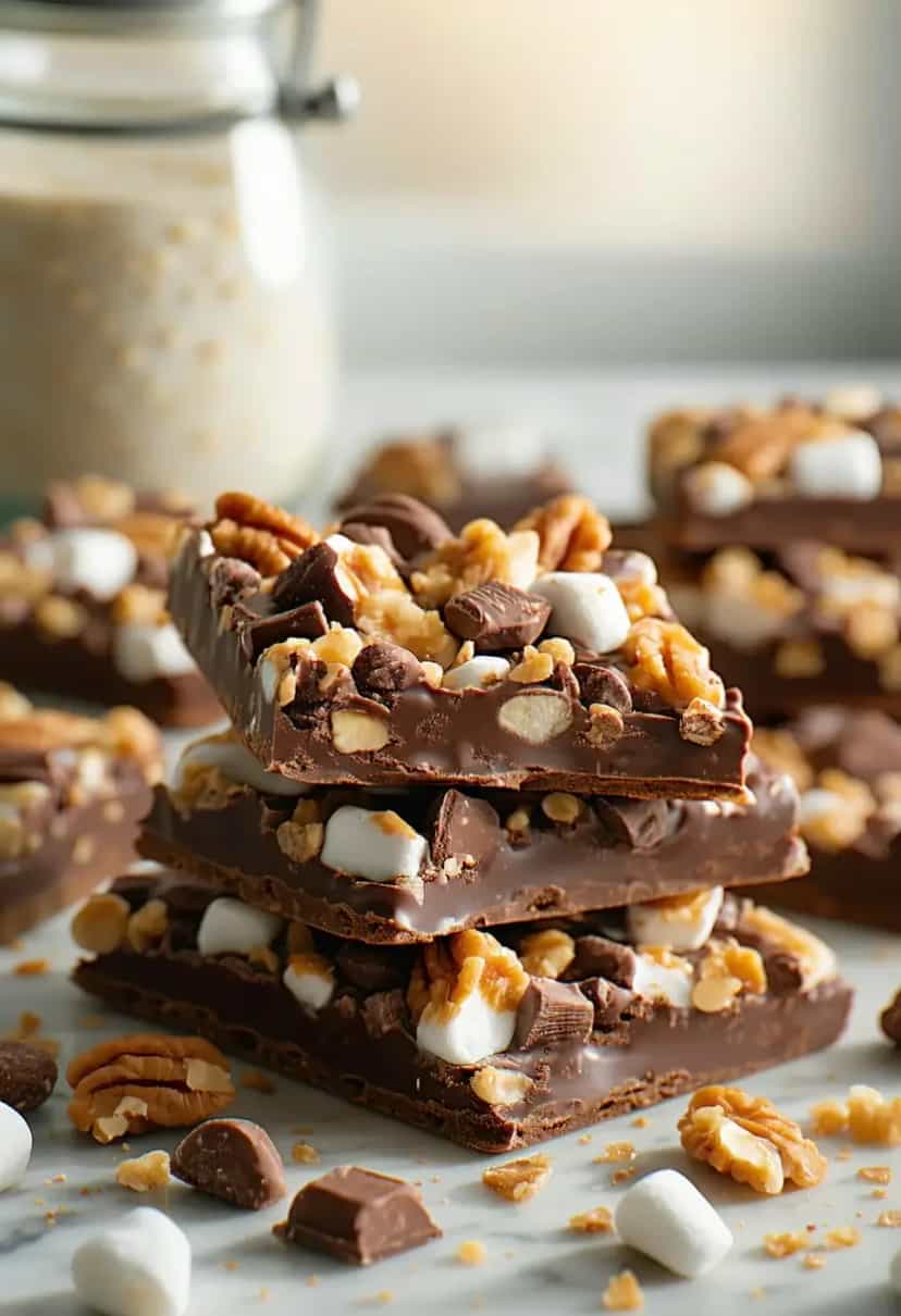 Foto deliciosa de Docinho Rocky Road pronta para servir - Sem Assar