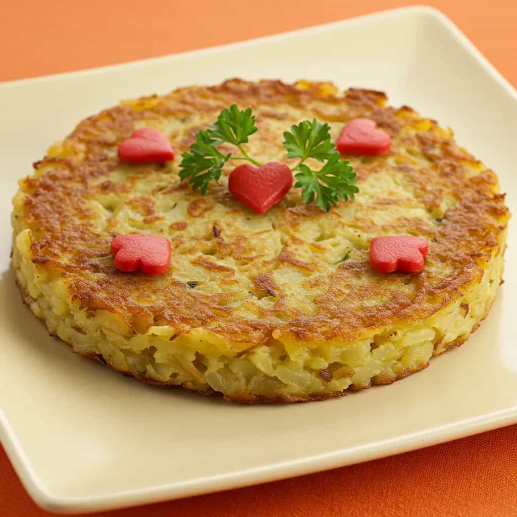 Rosti de Batata com Carne Seca e Queijo