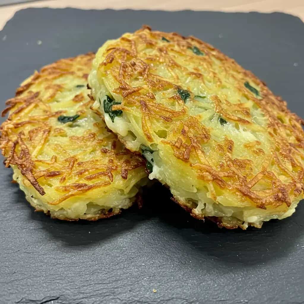Rosti de Batata com Presunto e Queijo