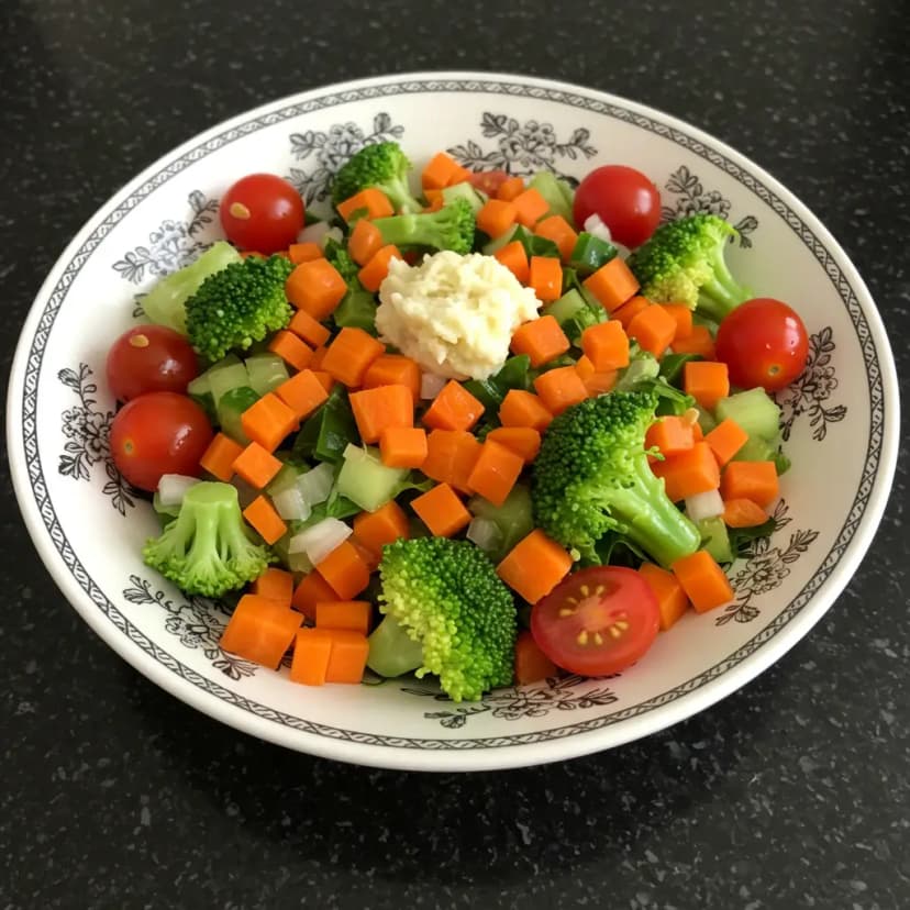 Salada Colorida com Molho Golf