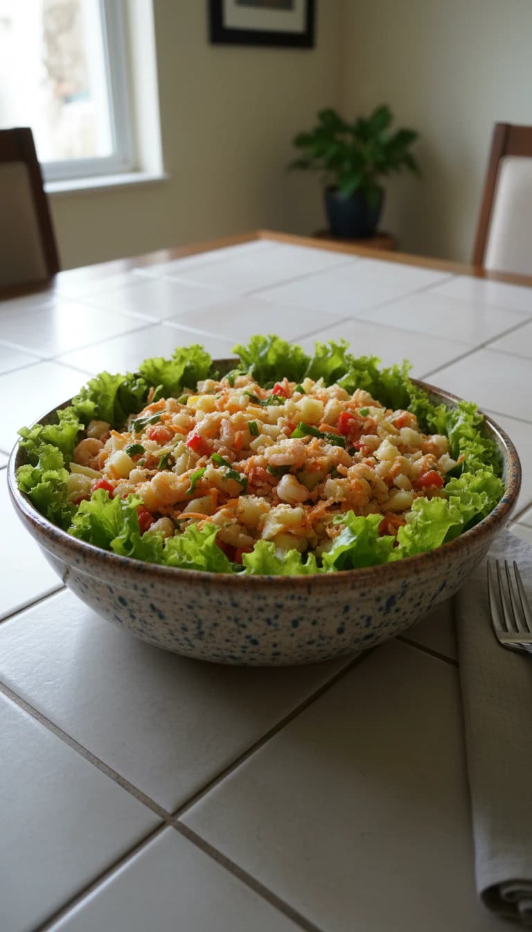 Salada de Bacalhau com Camarão