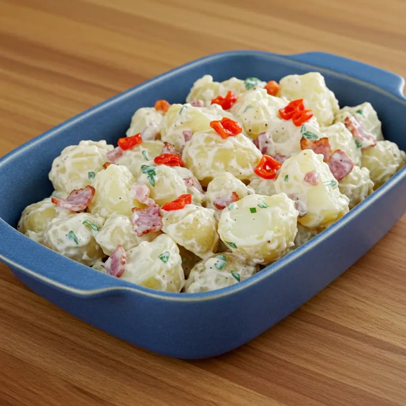 Salada de Batata com Bacon para Churrasco