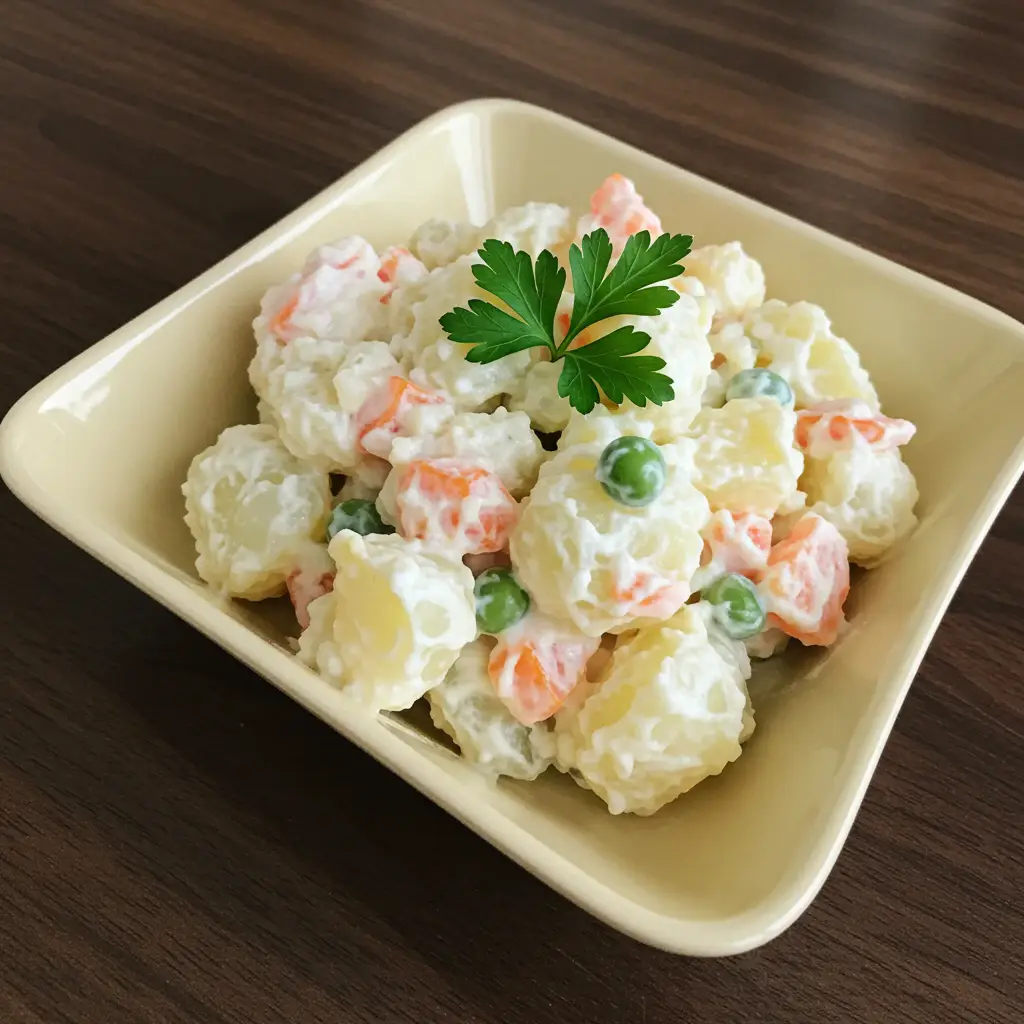 Salada de Batata com Maionese Caseira