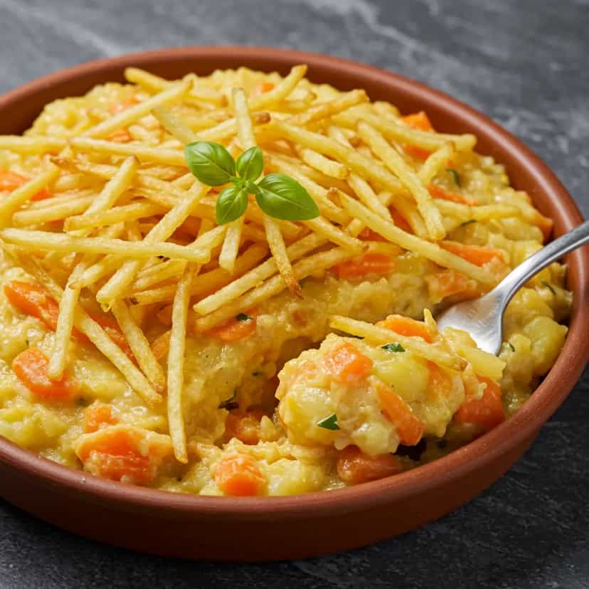 Foto deliciosa de Salada de Batata e Cenoura Especial pronta para servir - Saladas